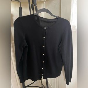 Black cashmere cardigan Bloomingdales